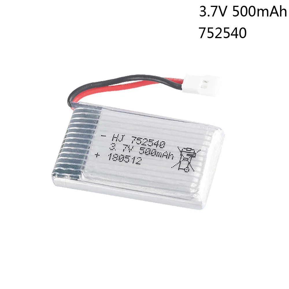 3,7 V 500 mAh Lipo аккумулятор для Syma X5C X5SW M68 Cheerson CX-30 H5C Tianke M68 Квадрокоптер 3,7 V 500 mAh игрушечный аккумулятор 1S 752540