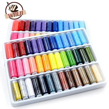 

39 Rolls Reels Mixed Assorted Colors Spools Embroidery Polyester Tailoring Sewing Thread For Hand And Machine Spool Set