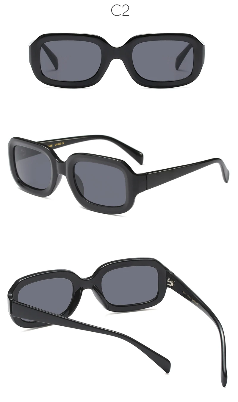 WHO CUTIE, негабаритные прямоугольные солнцезащитные очки для женщин, фирменный дизайн, Ретро стиль, толстая оправа, 90 S, Шикарные солнцезащитные очки, оттенки OM571