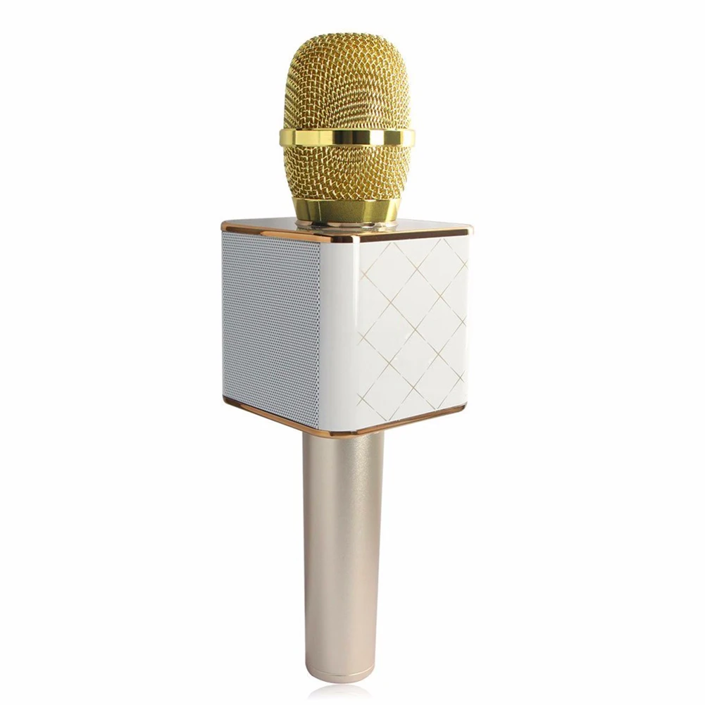 

YCDC NEW 2017 On Sale ! Q7 Portable Wireless Handheld Karaoke Player Mini Bluetooth Microphone with Mic/Box For Home KTV Singing