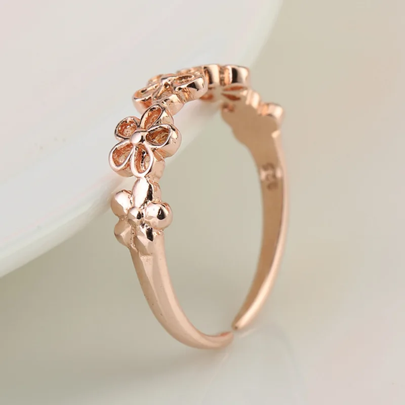 

Qmarry Fashion korean bst Hot couple ring silver color for women's gift party custom single row drill ring rose gold jewery