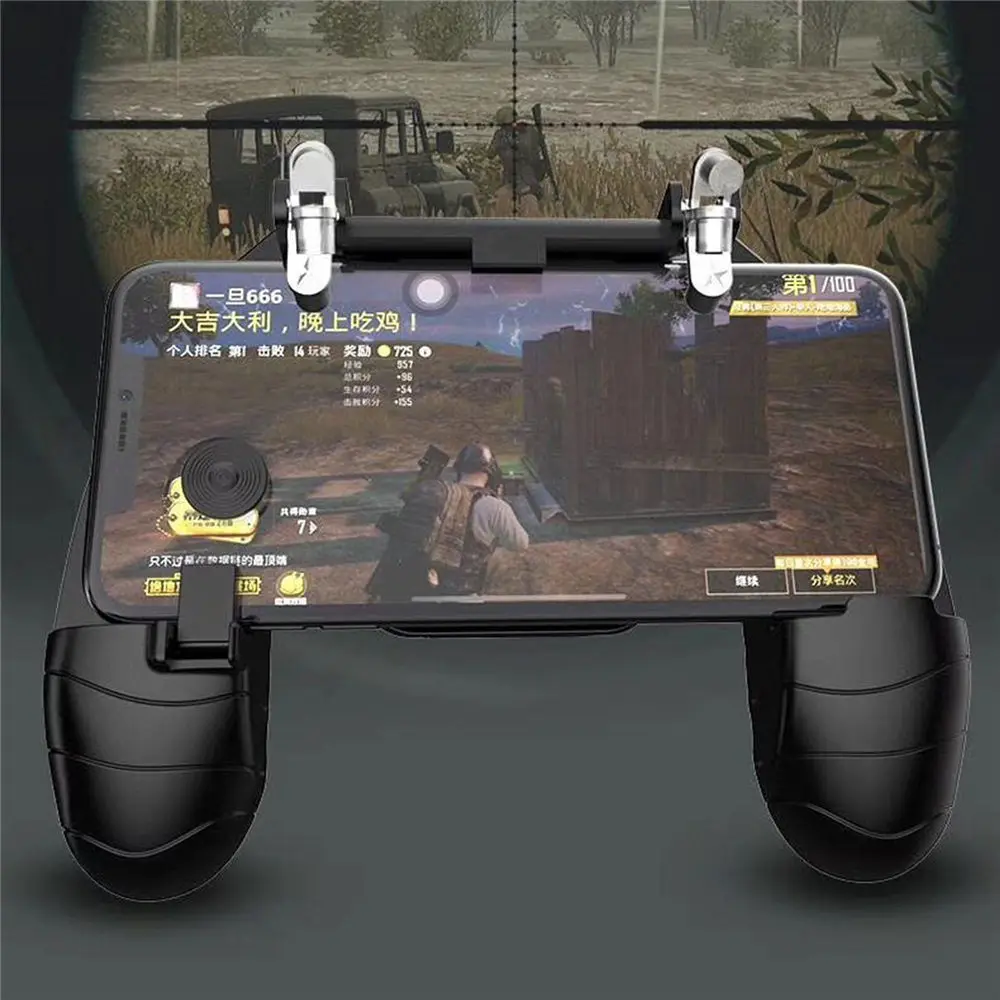  Universal mobile game controller phone gamepad grip with joystick free fire button for PUBG Android