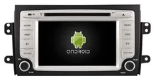 Android6.0 quad core 1024*600 car dvd player stereo media radio gps navi 4G lite TPMS obd DVR headunit for SUZUKI SX4 2006-2012