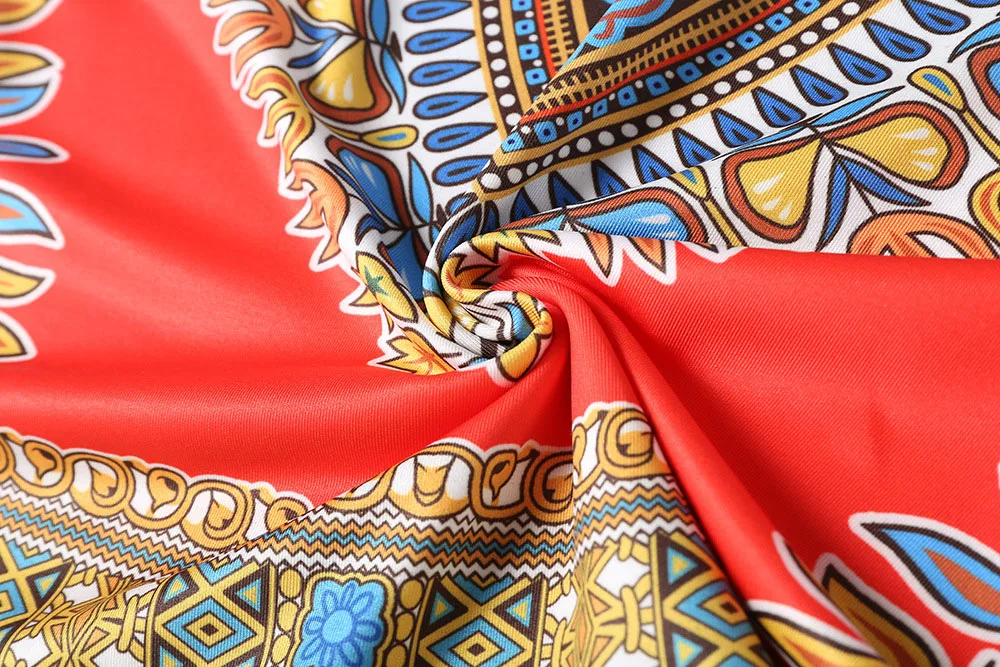 Африканские платья для женщин, одежда полиэстер Базен с принтом Дашики, набор из двух предметов для леди, воск для женщин, одежда