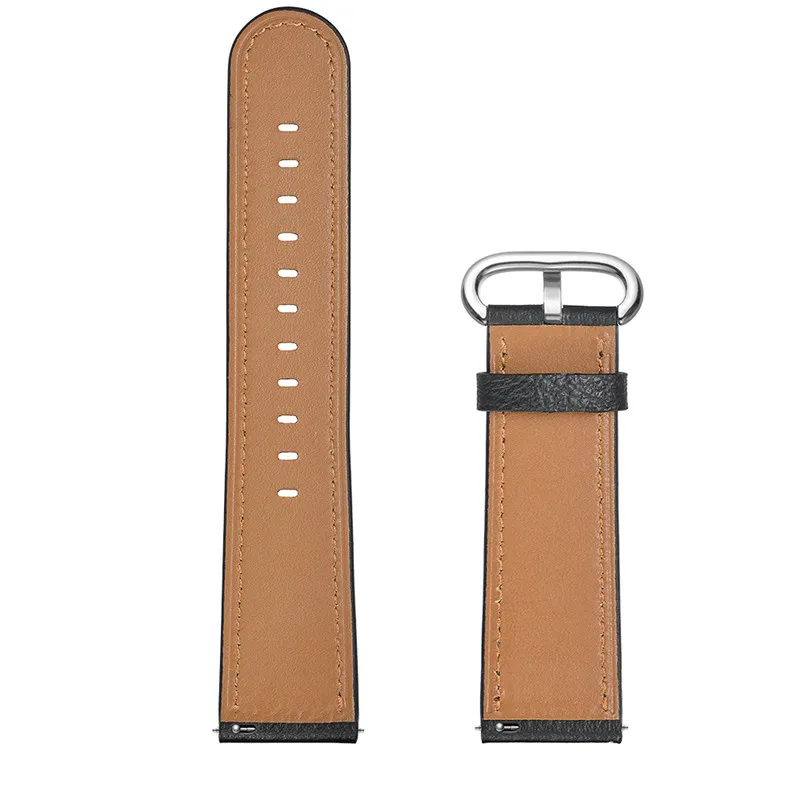 Кожаный ремешок для xiaomi Amazfit stratos 2 ремешок Смарт-часы ZZQing Сменный ремень Qucik установка банда металлическая пряжка