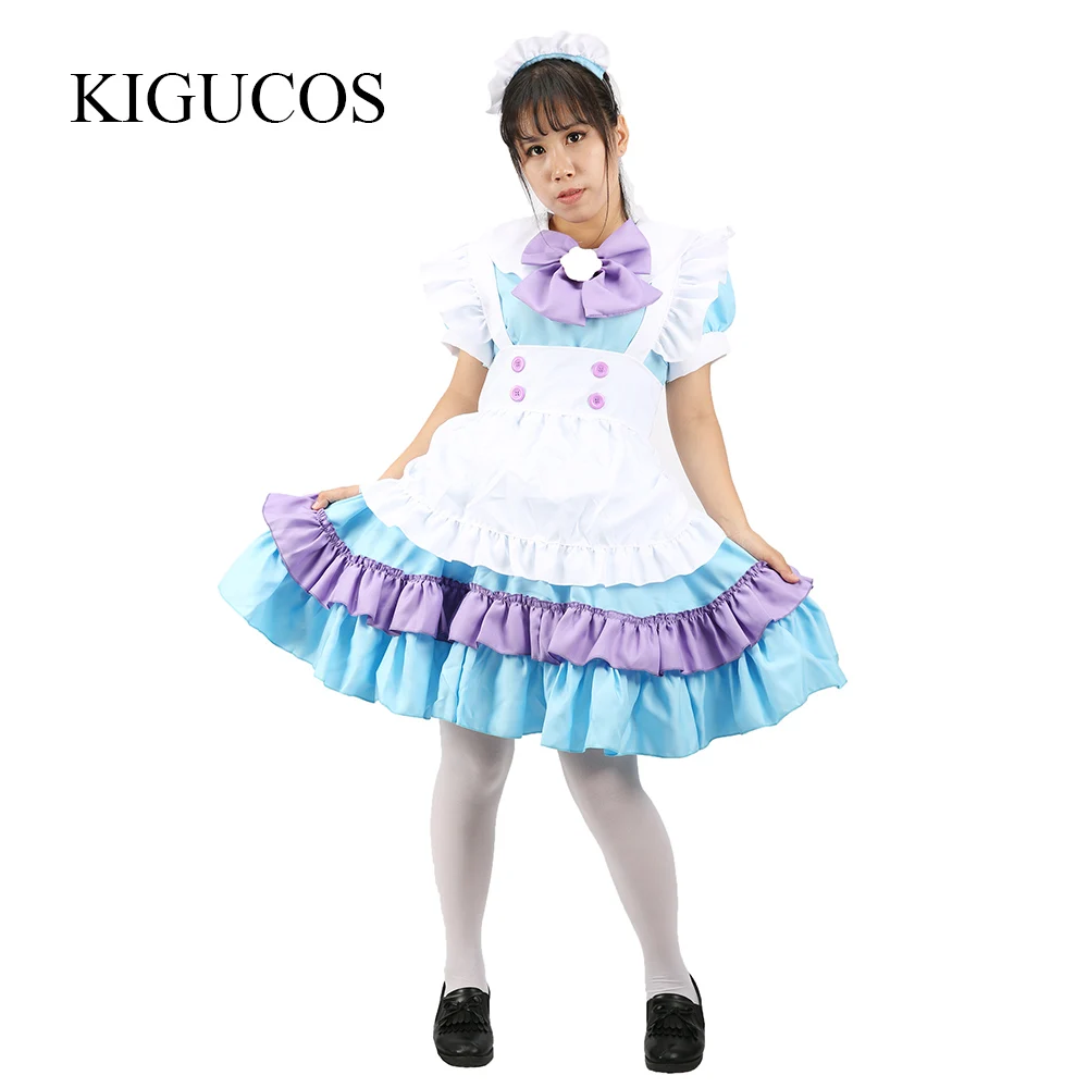 

KIGUCOS Anime Lovely Girls Cosplay Costume Japan House Maid Uniform Women Dress