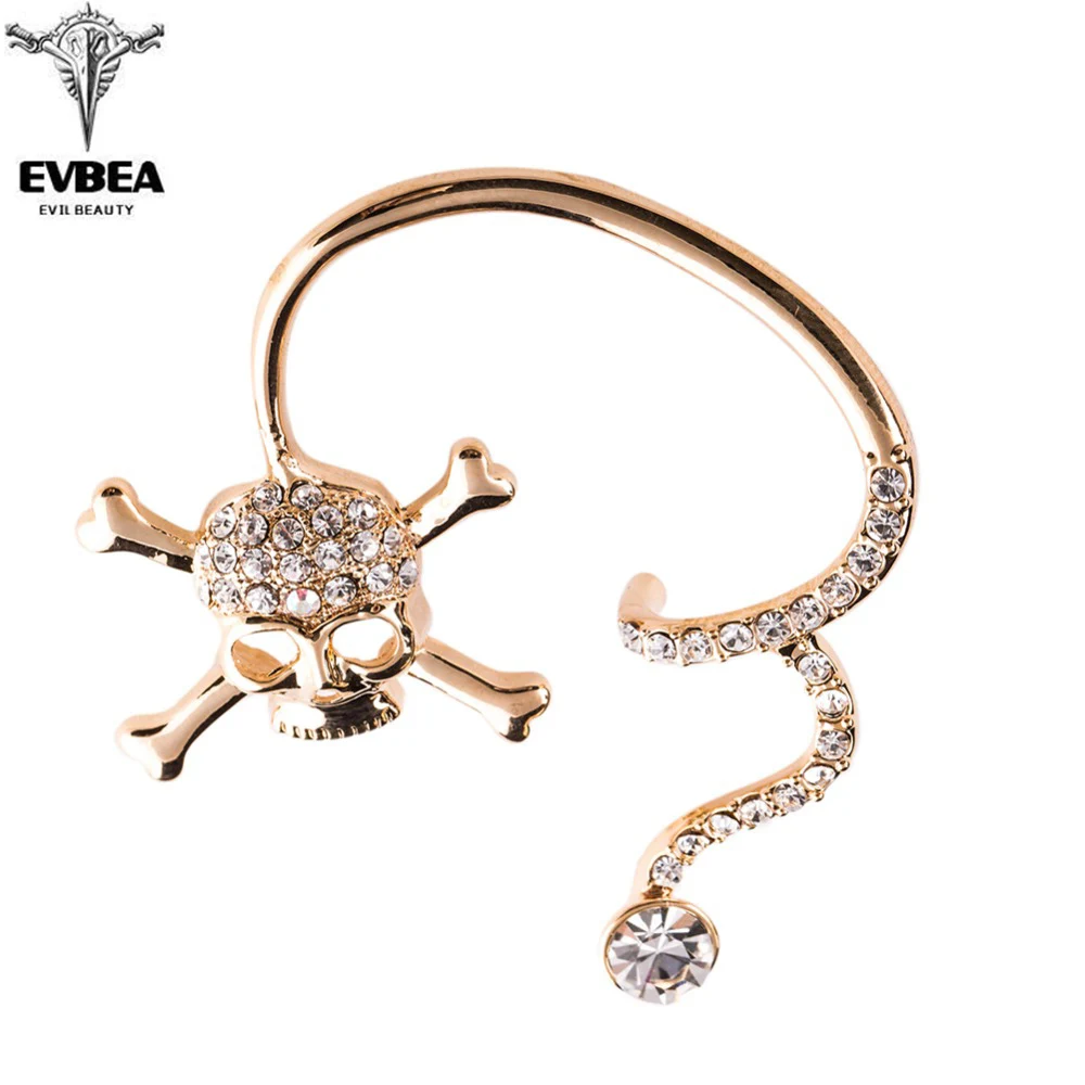 

EVBEA 2017 New Arrival Earrings for Women Luxury Rhinestone Punk Style Skull Stud Earrings Jewelry for Women Gifts E198