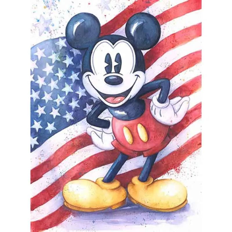 

Diy Diamond Painting Cross Stitch Diamond Embroidery Cartoon mouse New Style Conch Girl Diamond Mosaic Painting