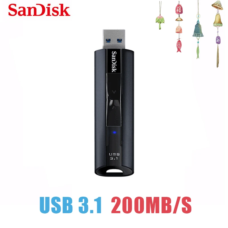 SanDisk CZ880 Extreme PRO 128 ГБ USB 3 1 256 накопитель Высокое скорость 420 МБ/с./с. флешки бизнес