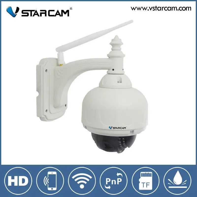 

VStarcam C7833WIP HD PT CCTV Camera Wireless IR Night Vision Memory Storage Security Outdoor IP Camera Wifi