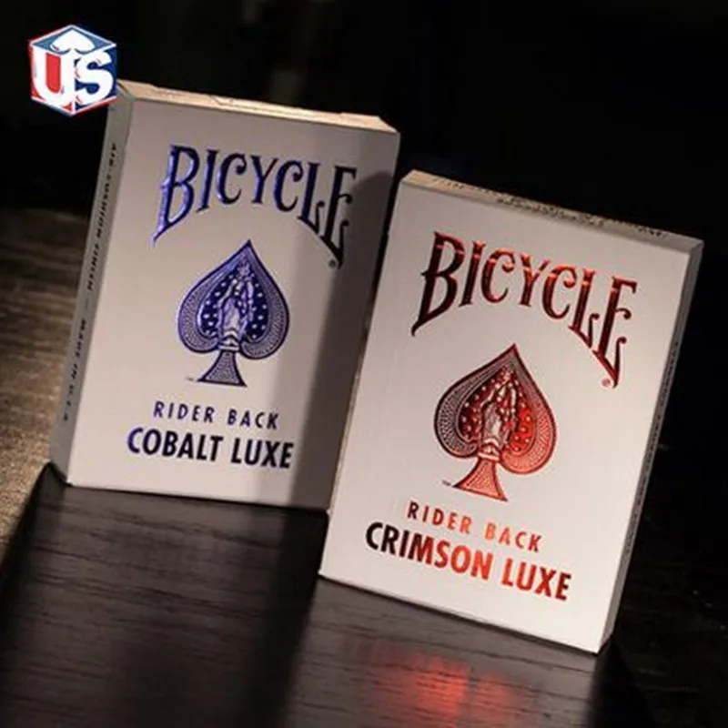 

New Sealed Bicycle MetalLuxe Luxe Poker Red Or Blue 1pcs Magic Playing Cards Magia Deck Props Mgaia Tricks Free Shipping