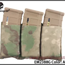 Emerson gear тройной M4 чехол Быстрый журнал MOLLE страйкбол Wargame снаряжение пейнтбол оборудование MAG EM2388 Койот коричневый черный Мультикам