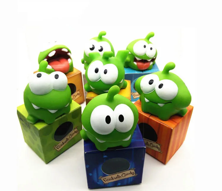1 шт. Kawaii cut the веревка Om Nom куклы игрушки мультфильм резание веревки мягкие