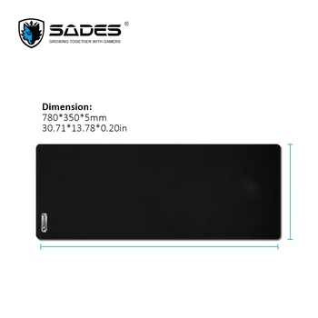 

SADES SKADI Large Mouse Pad Rubber Base Pad Anti-Fraying Non-Slip Gaming Mouse Pad Gamer Pad