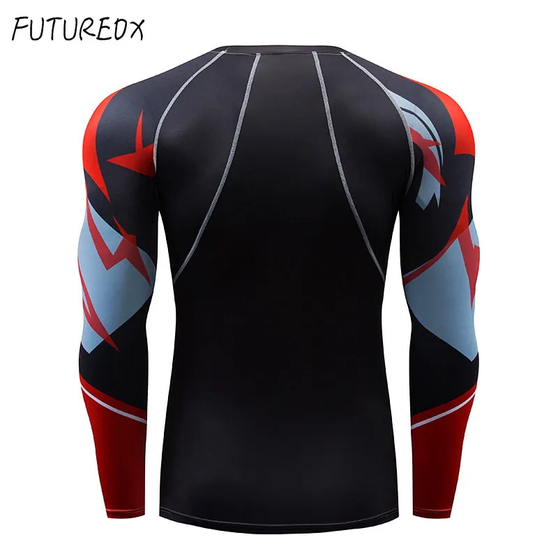 Men's Union Clothing Compression Men's T-Shirt + Tights Kit Long Sleeve Tops MMA Fitness Sportswear Thermal Underwear Shirt 
