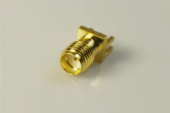 

10Pcs SMA Connector Jack Female Socket 50 Ohm Board Edge End Launch Solder RP-SMA Coaxial RF connector Receptacle