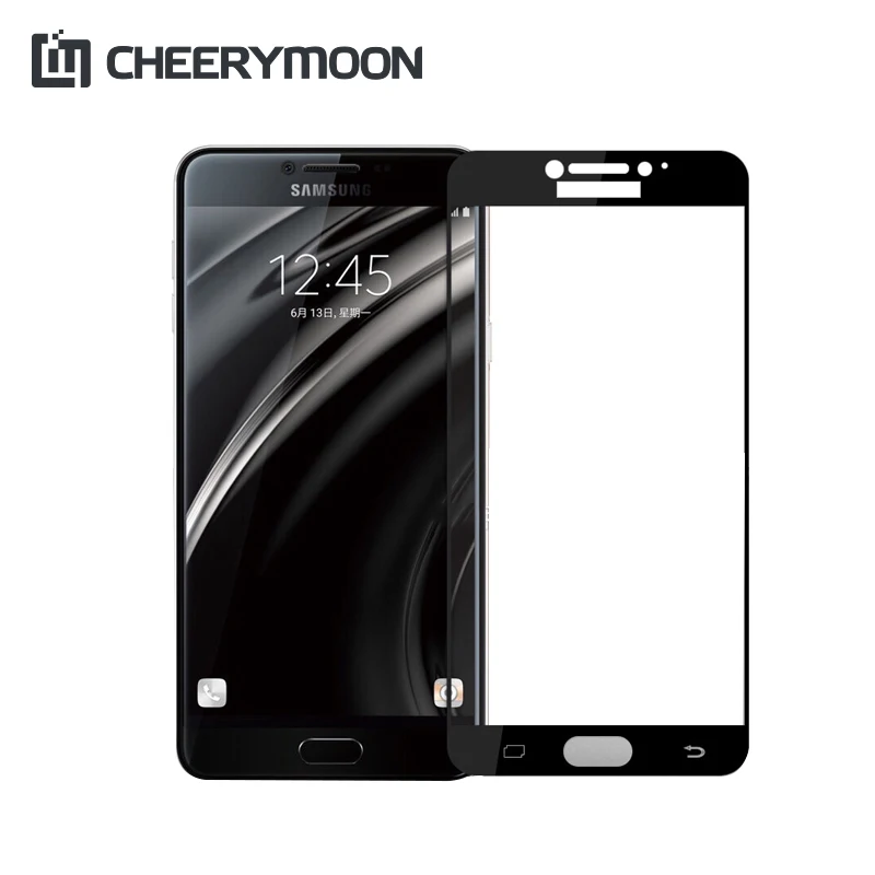 CHEERYMOON Full Cover Protect For Samsung Galaxy C5 C7 C9 Pro On8 On7 On5 2016 Protector Phone Screen Protective Tempered Glass