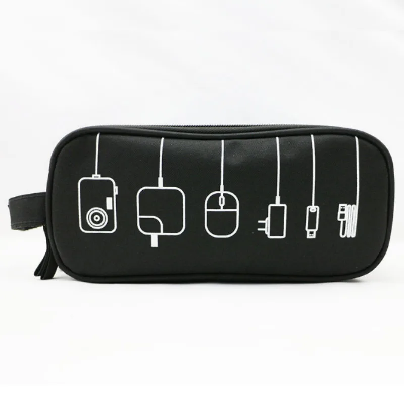 Многофункциональная деловая сумка для путешествий с usb-кабелем, сумка для хранения электроники, сумка-Органайзер на молнии для цифрового гаджета