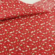 Cotton Patchwork Fabrics Crafts Dolls Textile Sewing Cloth Dark Red Color Cartoon Umbrella Style Fat Quarter Telas Tecido Tilda