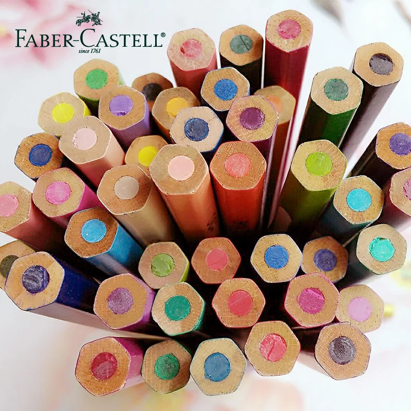 72 faber castell акварельные карандаши 48 набор aquarelle 24 пастилки карандаш