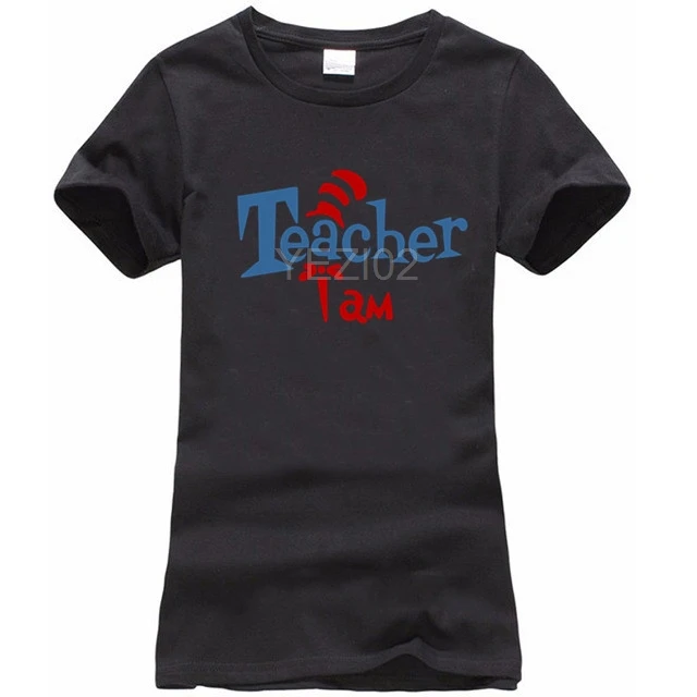 

TEACHER I AM DR SEUSS CAT IN THE HAT FUNNY HUMOUR FULL COLOR SUBLIMATION T SHIRT