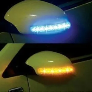 

Car general collision of mirror led turn lamp car rearview mirror lamp blu ray 37