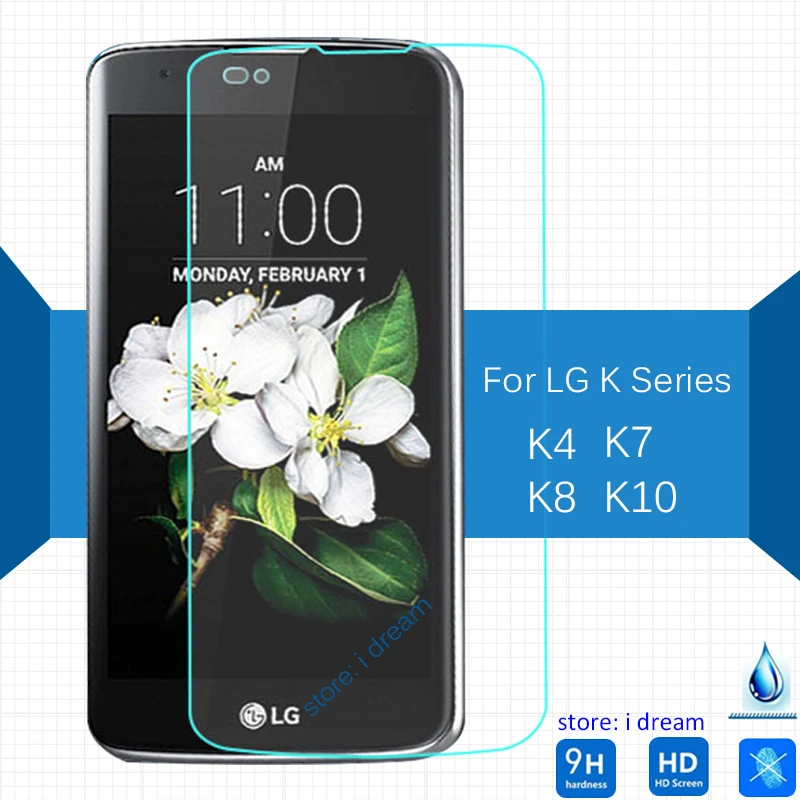 

2PCS For LG K4 K7 K8 K10 Tempered Glass Screen Protector 2.5 9h Safety Protective Film On K 4 7 8 10 K410 K420N K430 K350 K130