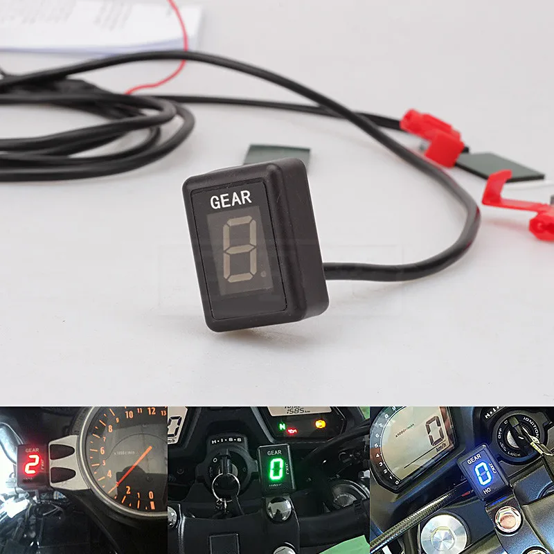 Motorcycle LCD Electronics 1-6 Level Gear Indicator Digital Meter For Aprilia Shiver 750 NON ABS 2008 - 2016 2017 2018 FI | Автомобили и