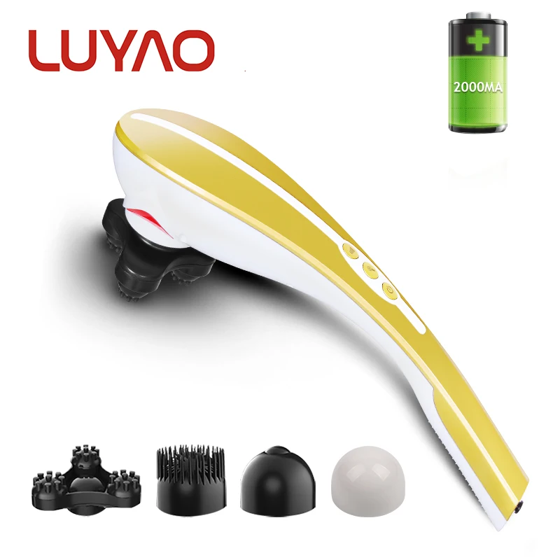 LUYAO 4 In 1 Wireless Rechargeable Electric Handheld Massage Stick