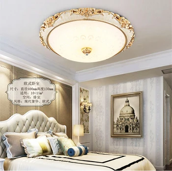 

LED continental Ceiling Lights bedroom living room modern crystal glass ceiling lamp living room lighting Ceiling lamp ZA FG73