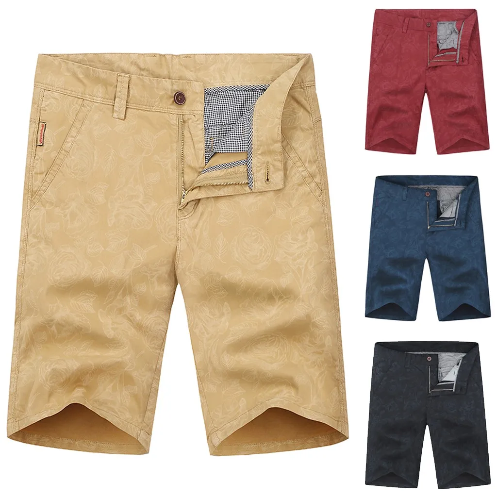 Брюки-карго мужские шорты Лето Повседневное мужские шорты в стиле хип-хоп свободные карман Открытый Работа Брюки с принтом брюки-карго Шорты L0319