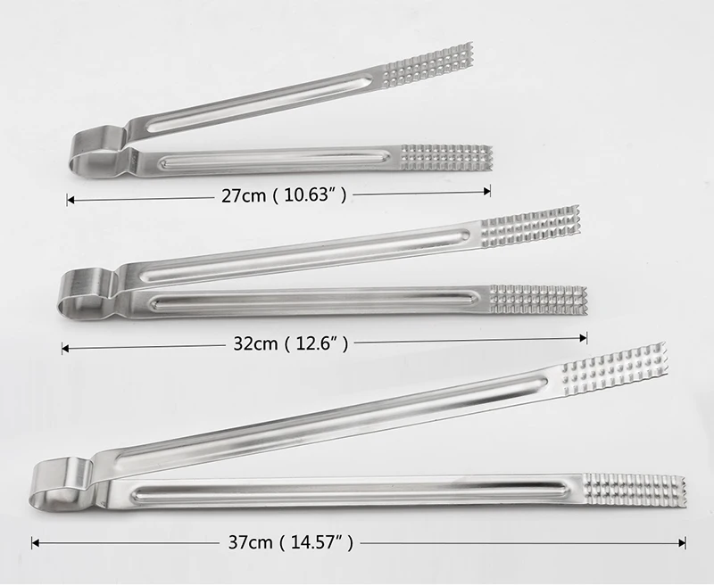 QueenTime нержавеющая сталь еда щипцы для барбекю щипцы для мяса торт щипцы для хлеба овощи фрукты салат Serrated Tong кухонный инструмент