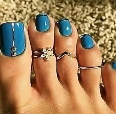 

3 pcs/set Europe and America Beach Series Little Daisy Circle foot Rings Fashion Simple for girls
