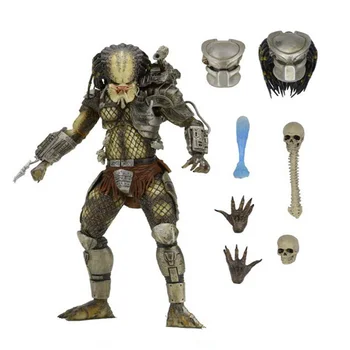 

12CM NECA Anime Figure Dolls Predator P1 Action Figure PVC Statue Movable Joints Ver Model Decoration Toy with Box H354