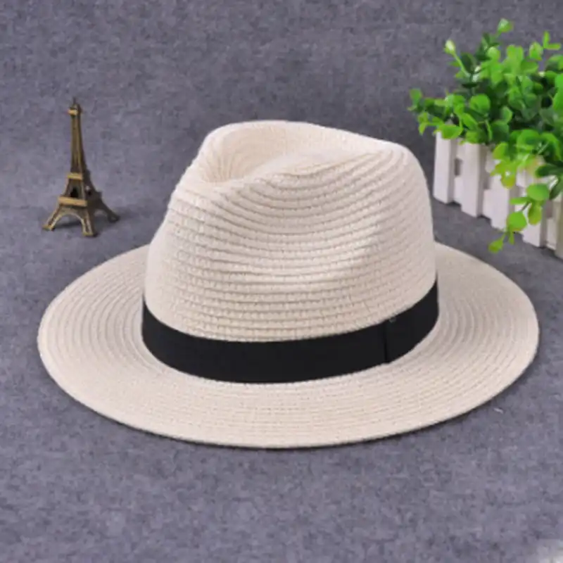 white flat brim hat