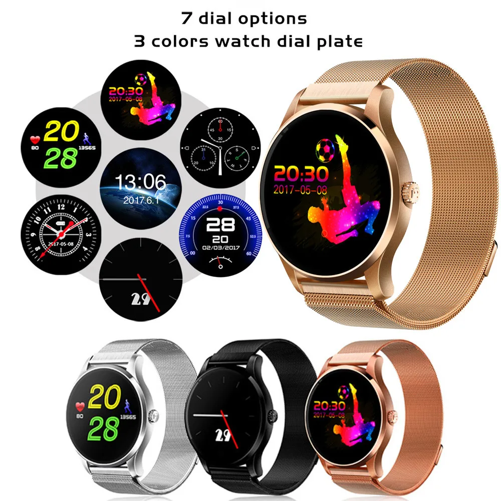 

K88H Smart Watch IOS Android Heart Rate Monitor Watch 1.22 Inch IPS Round Screen smart watch men blood pressure waterproof sport