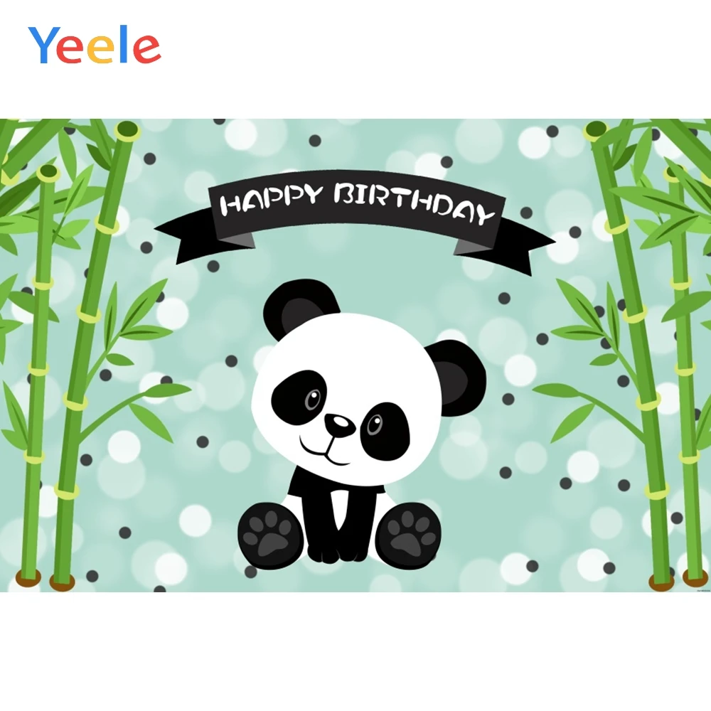 

Yeele Baby Shower Birthday Panda Bamboo Bedroom Photography Backdrops Personalized Photographic Backgrounds For Photo Studio