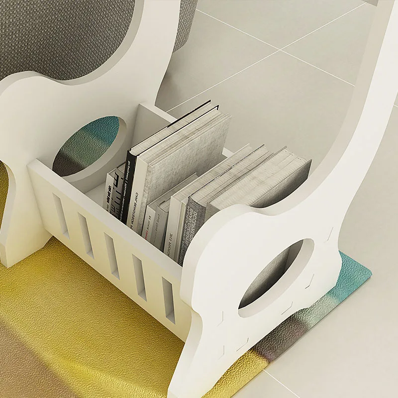 White WPC Board Coffee Table Minimalist Living room floor-standing telephone stand Sofa Side Table Side Tables Furniture