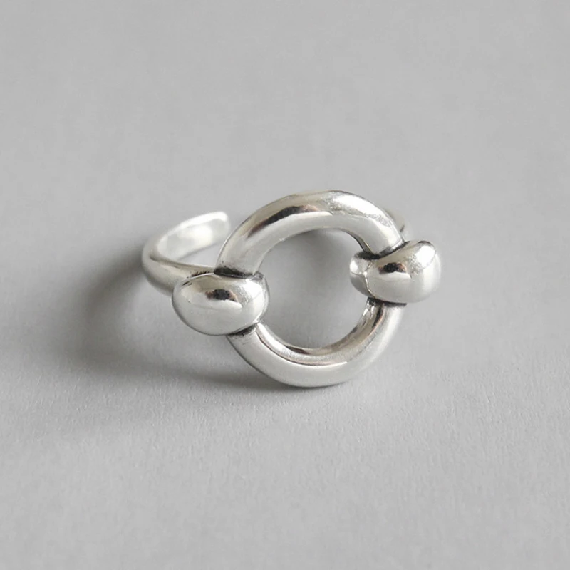 Ф. И. Н. С минимализм кольца 925 пробы серебряные кольца для женщин круглые кольца на палец Обручальное Серебро 925 хорошее ювелирное изделие