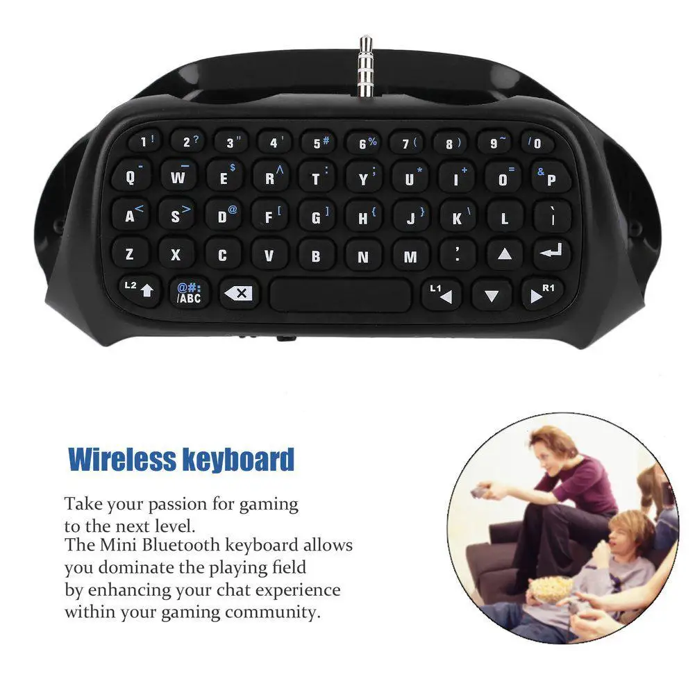 Wireless Bluetooth Keyboard Accessory Adapter for Sony PlayStation4 PS4