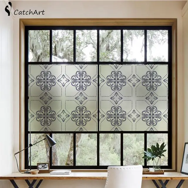 Us 5 73 18 Off European Retro Window Film Glass Stickers Opaque Shading Bedroom Glass Door Decoration Film Window Paper Window Stickers In