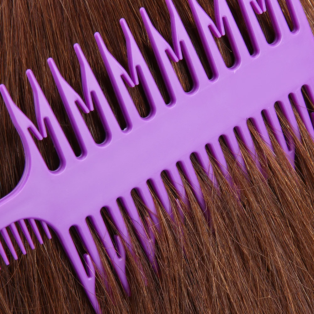 Волос Salon Professional окрашивания волос гребень 3 Way парикмахерские укладки волос Окраска отправление кусок красить расческа инструмент