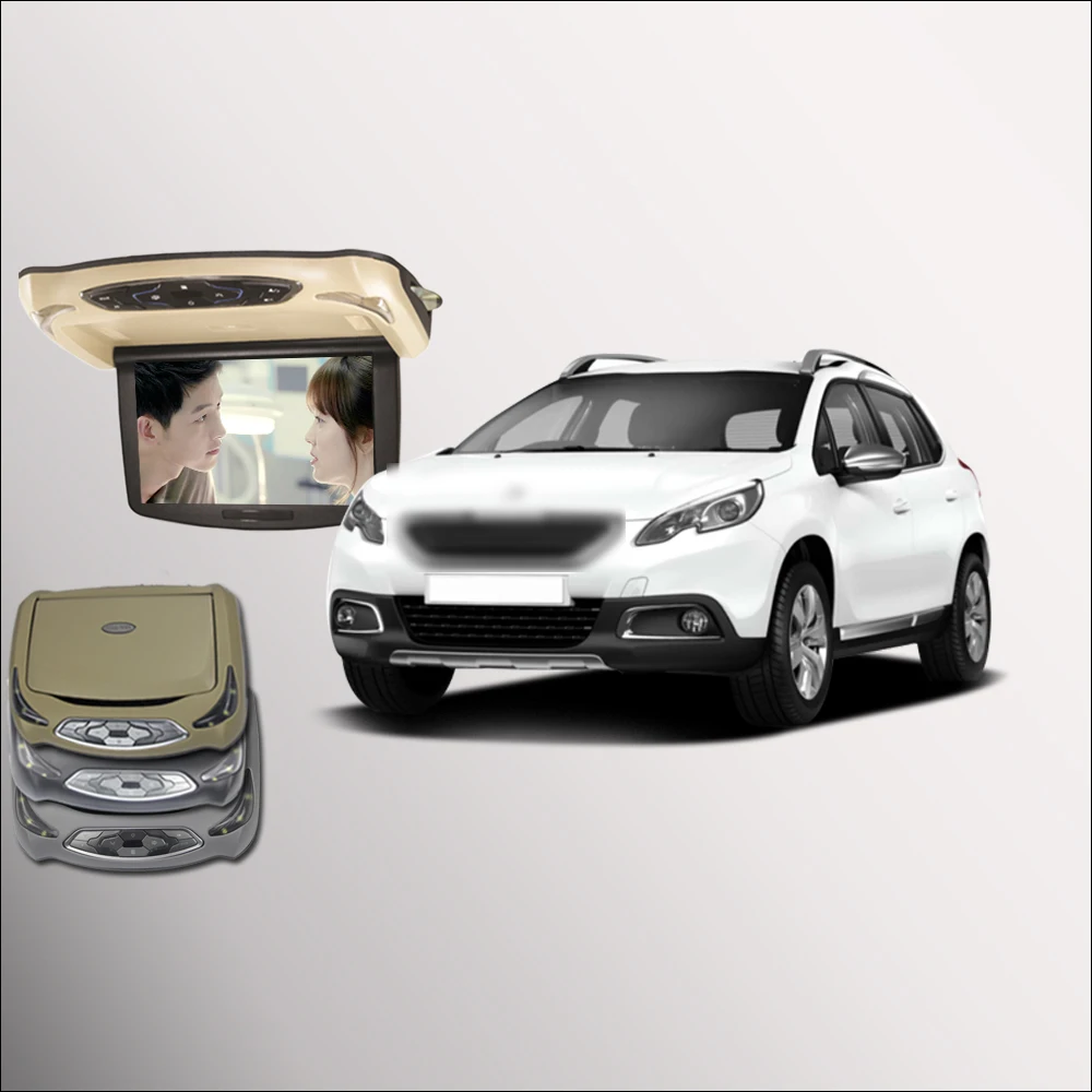 ЖК экран BigBigRoad для Peugeot 2008 цифровой с поддержкой HDMI USB FM ТВ игр ИК пульт