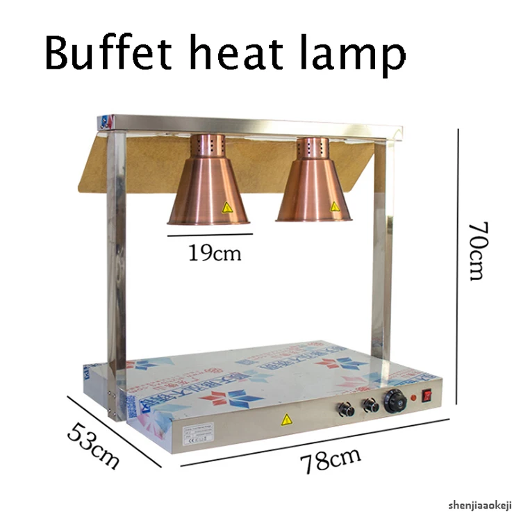 Двухголовый изолированный разъем термоизоляционный для продуктов лампа буфет термоизоляционный для продуктов настольная лампа для