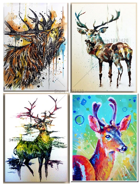 

Diamond Embroidery 3d Diy Diamond Painting Kits for Square Drill Rhinestone Embroidered Mosaic Needlework Elk Deer
