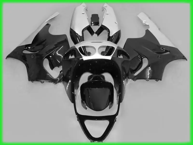 

Обтекателей для Kawasaki ninja ZX7R 1996 1997 1998 2003 96 03 Серебро Черный Abs пластик Обтекатели ZG148