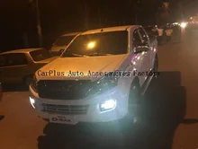 Free Shipping New 2Pcs IUSUZ D-MAX LED Round Daytime Driving Running Light DRL Car Fog Lamp Headlight DMAX White Daylight Kit