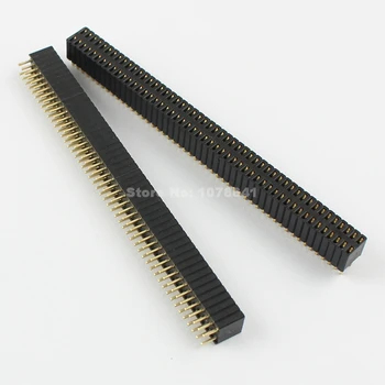 

50 Pcs Per Lot 1.27mm 2x50 Pin Double Row Straight Female Header Strip