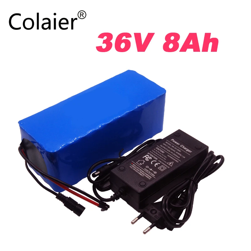 2018 Colaier 36 V 8ah 500 W 18650 литиевая батарея 36 V 8AH Электрический велосипед аккумулятор для электрического велосипеда 36 V 2A зарядка