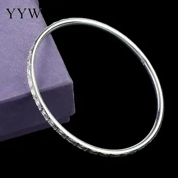

Trendy 925 Sterling Silver Sparkling Charm Bracelets Bangles Pave Clear CZ Stone Women Valentine Bracelets Jewelry